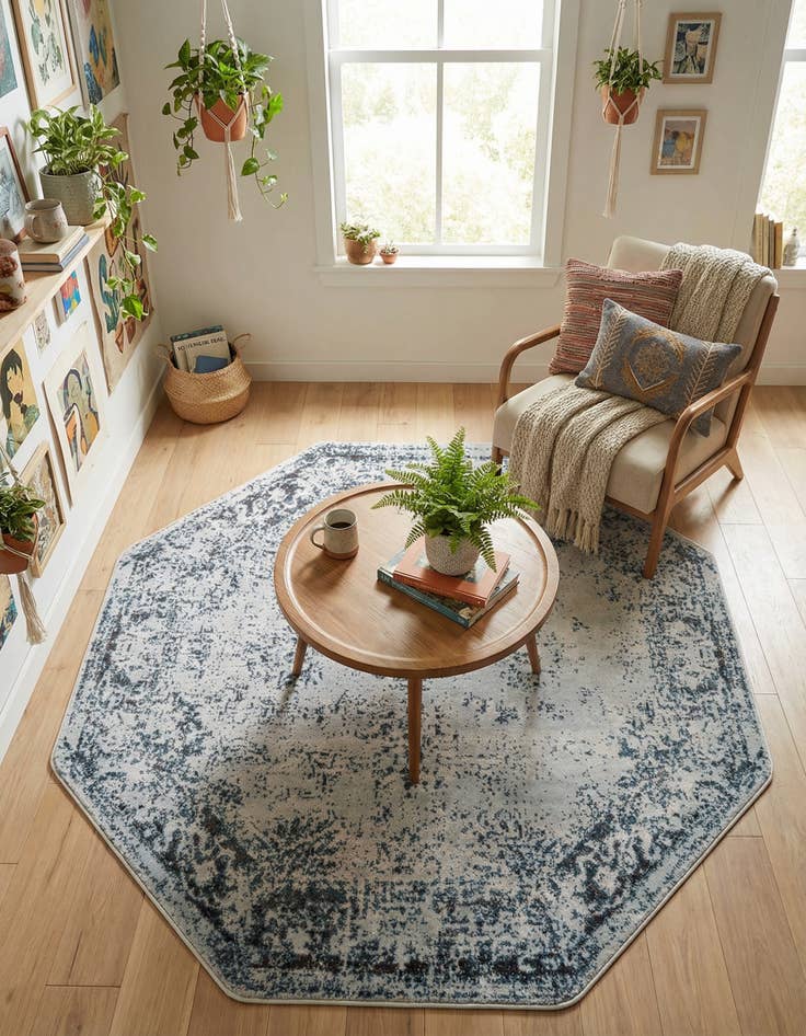 Detail image of 6' 1 x 6' 1 Monaco Octagon Rug