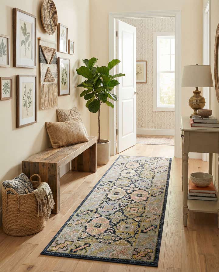2' x 6' Kamala Washable Runner Rug