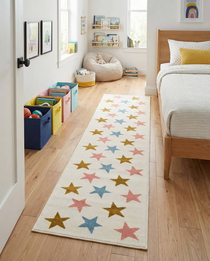 Detail image of 2' x 8' Whimsy Kids Runner Rug