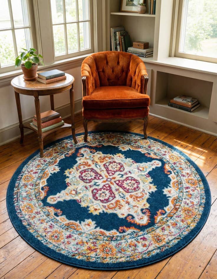 Detail image of 5' x 5' Parker Round Rug