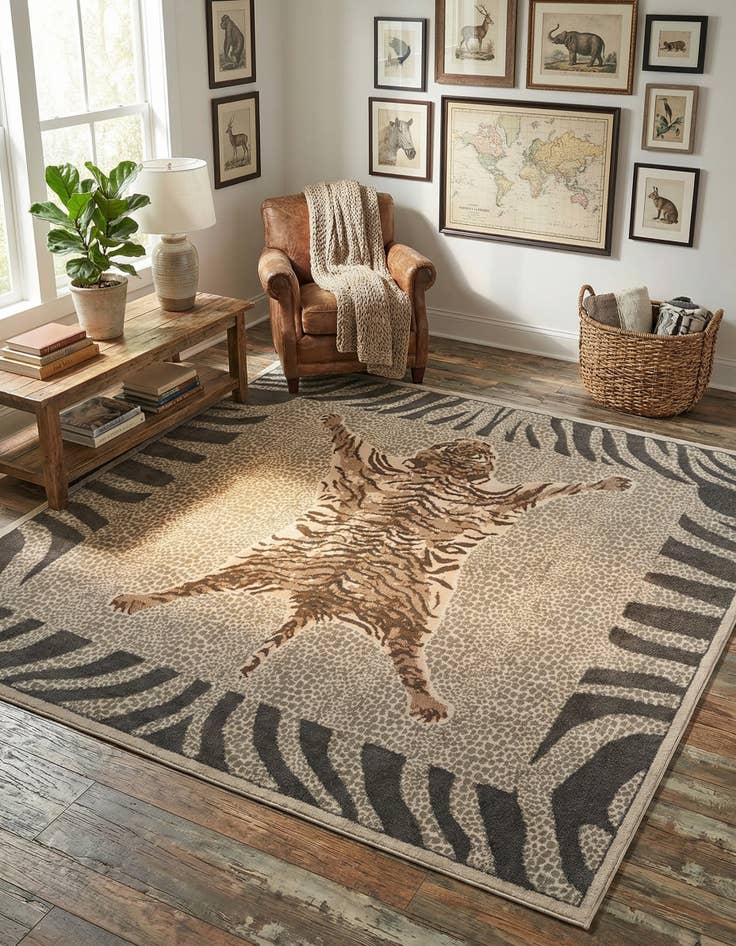 Detail image of 10' x 10' Safari Square Rug