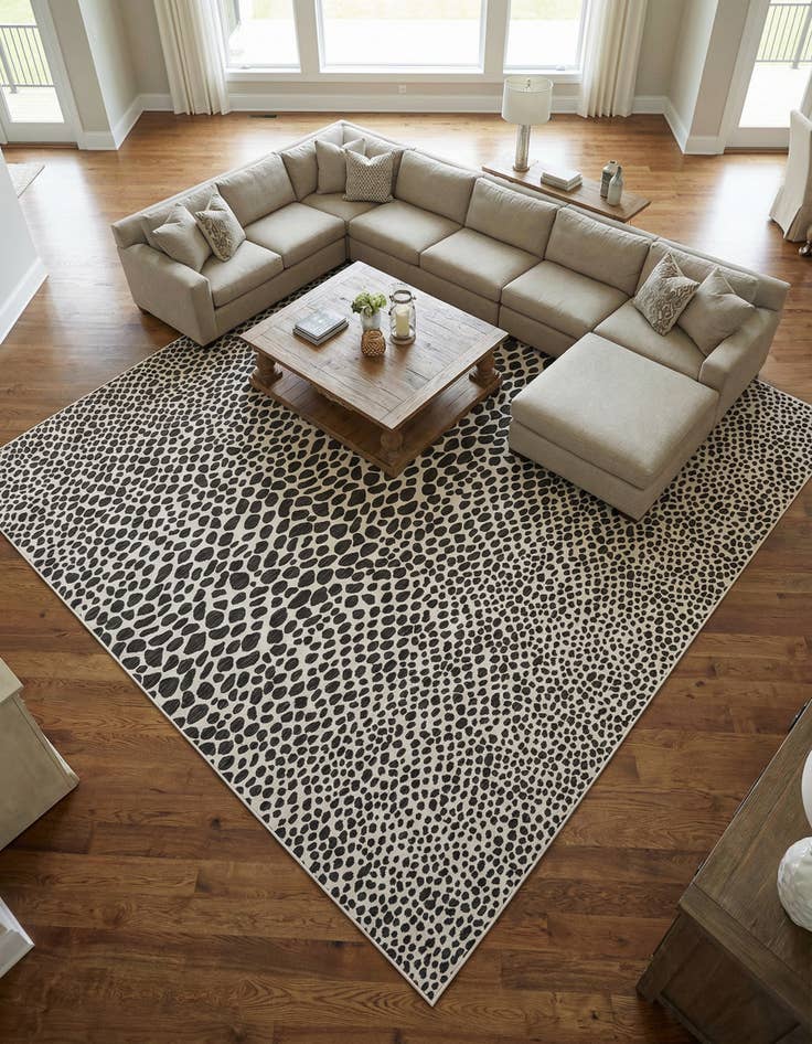 Detail image of 13' x 13'  Washable Jill Zarin Cape Town Indoor / Outdoor Square Rug