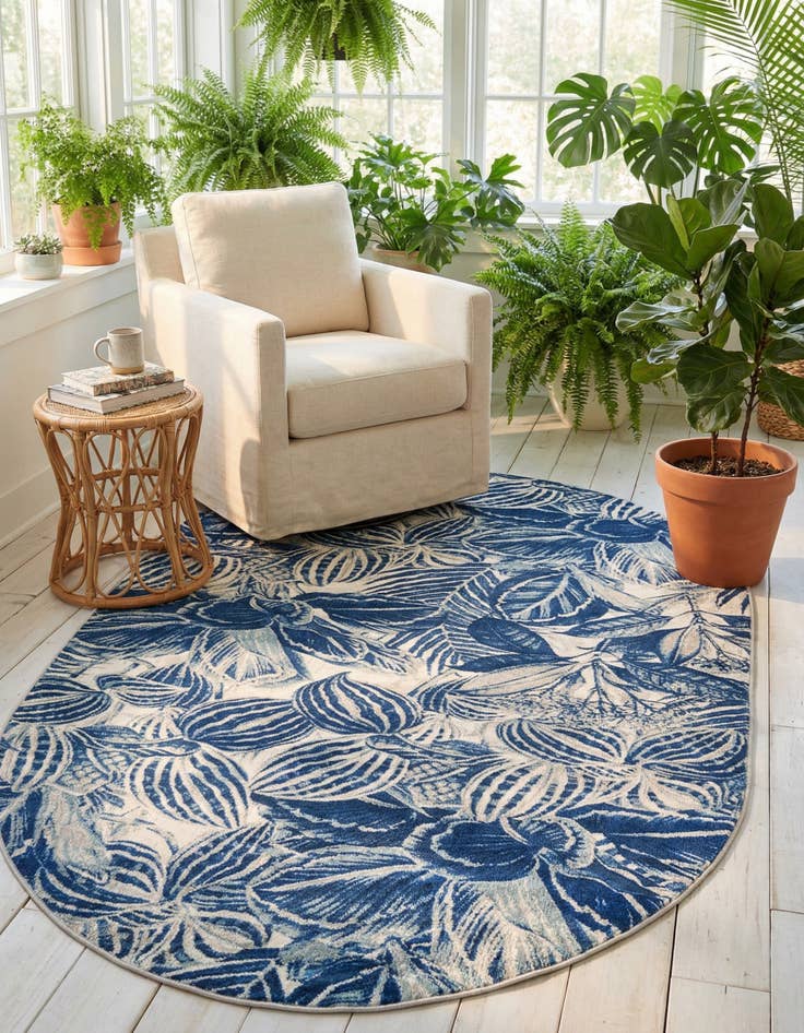 Detail image of 5' 3 x 7' 10 Blossom Oval Rug