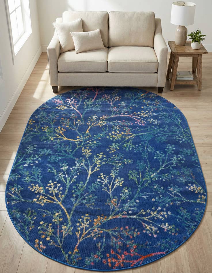 Detail image of 5' 3 x 7' 10 Blossom Oval Rug