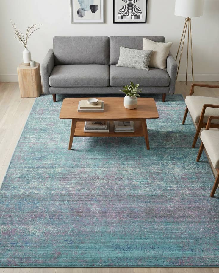 Detail image of 7' x 10' Aqua Rug