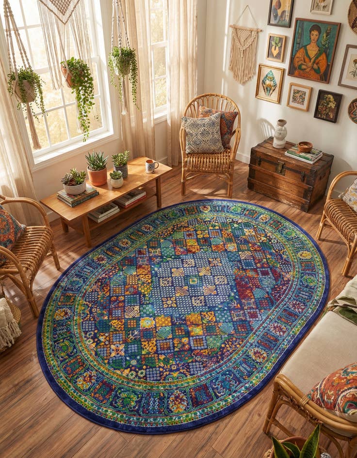 Detail image of 7' 10 x 10' Calypso Oval Rug