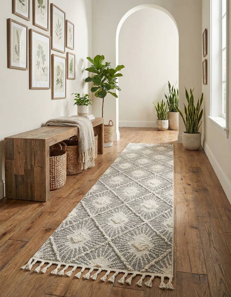 Detail image of 2' 7 x 12' Boho Runner Rug