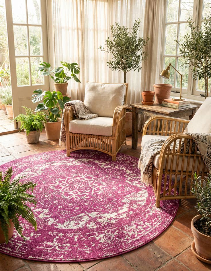 Detail image of 7' 10 x 7' 10 Arlington Round Rug