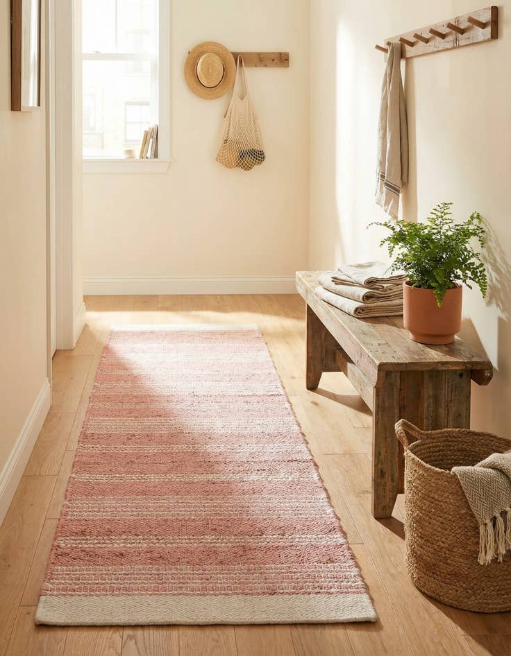 Detail image of 2' x 8'  Hand Woven Lariat Runner Rug