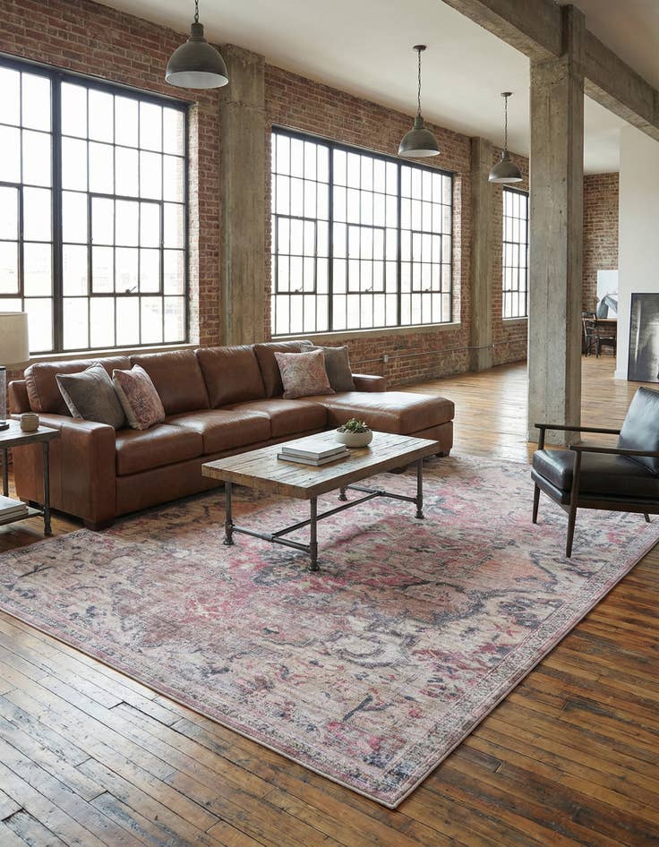 Detail image of 10' 6 x 13' Washable Nostalgia Rug