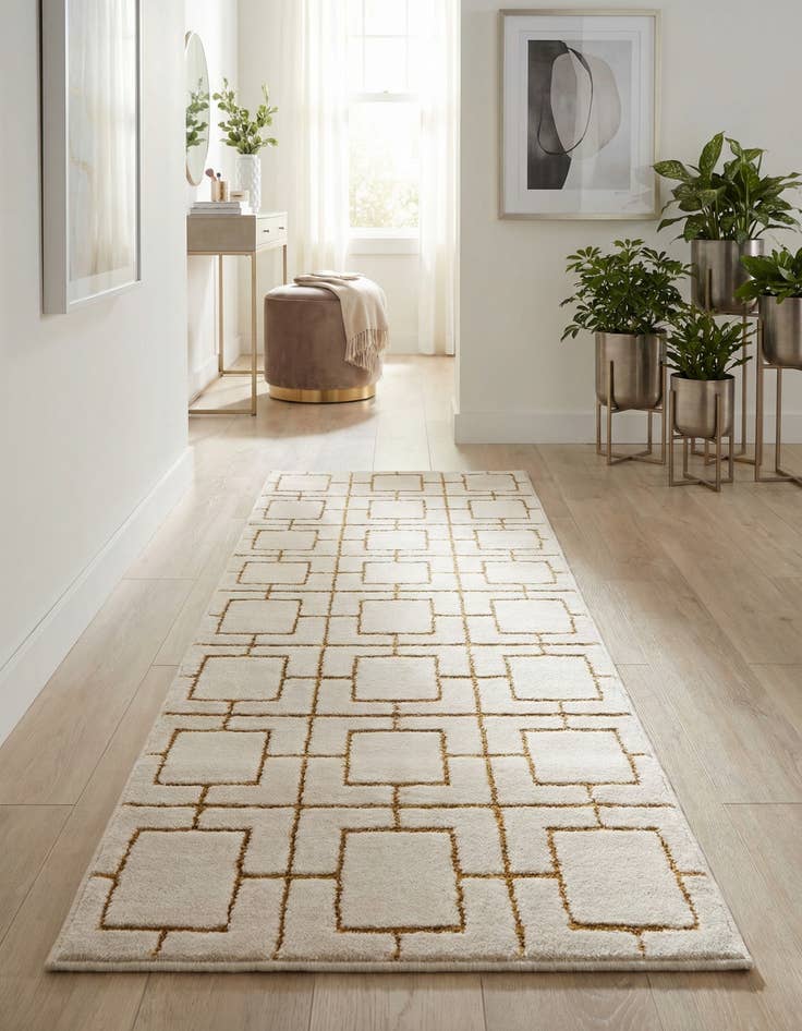 Detail image of 2' x 6' Marilyn Monroe&trade; Glam Deco Runner Rug