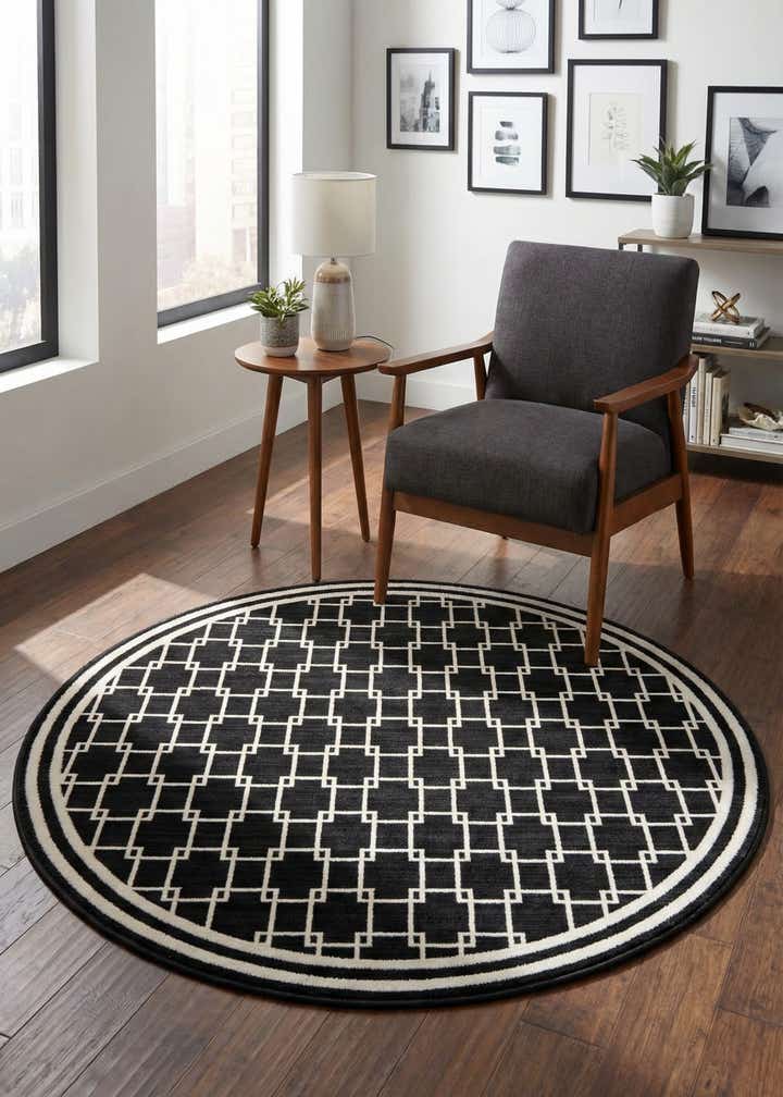 Jill Zarin 5' x 5' Metropolitan Uptown Round Rug