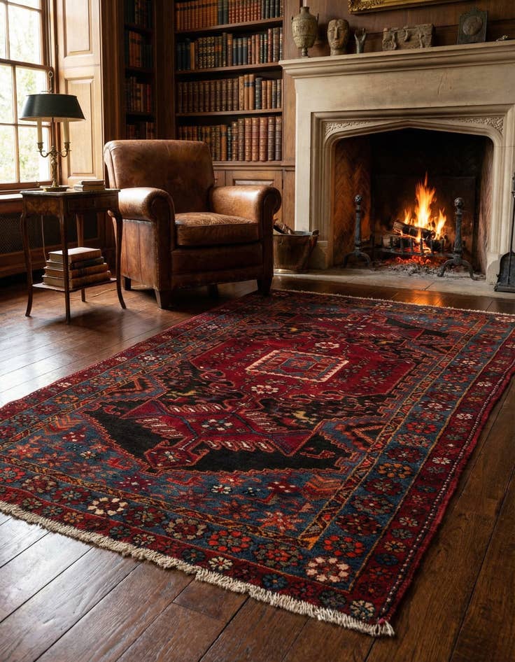 Detail image of 4' 1 x 6' Taleghan Rug