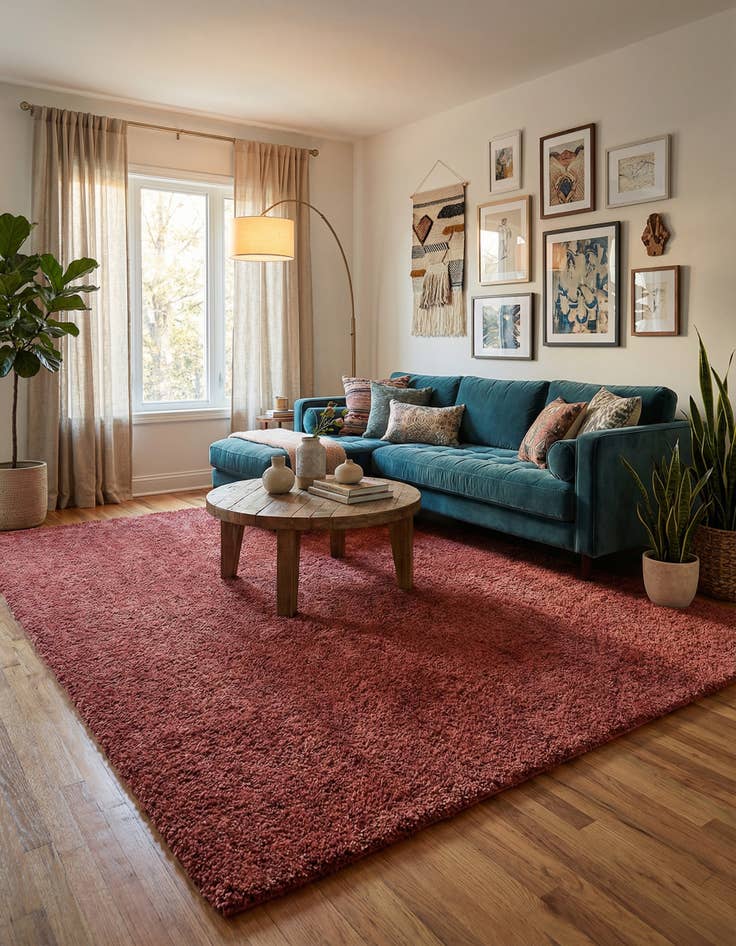 Detail image of 9' 10 x 14' Jill Zarin Shaggy Chic Rug