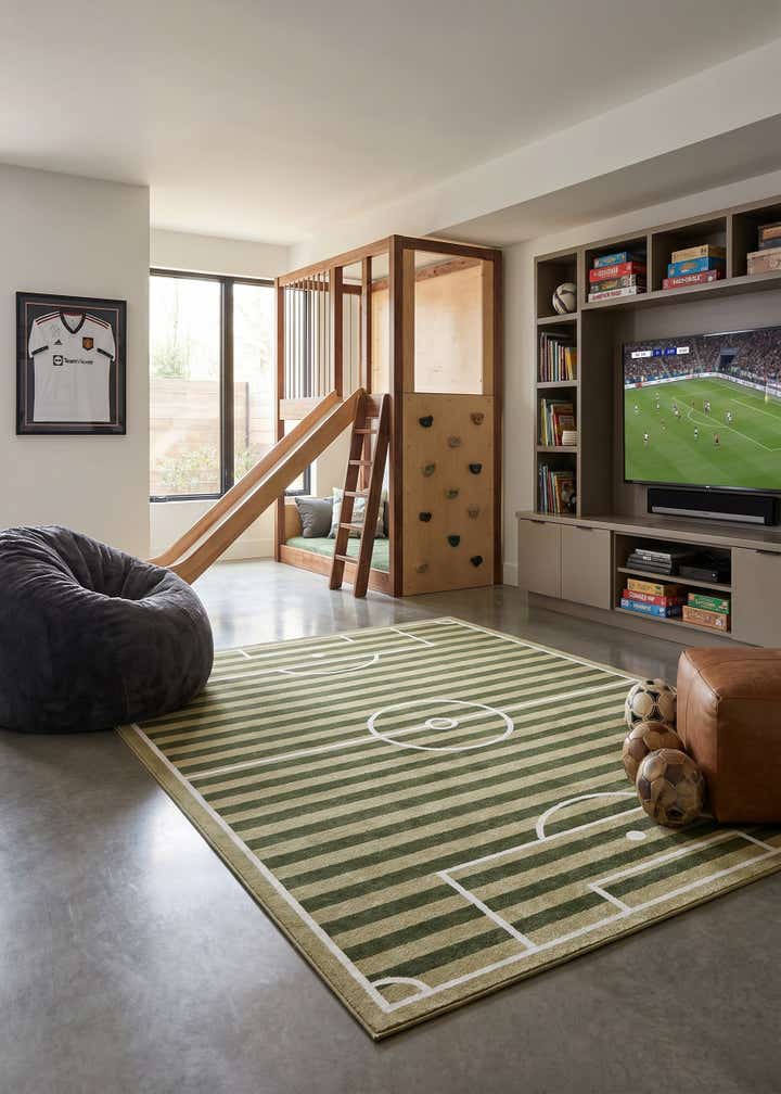 7' 10 x 10' Sports Washable Rug