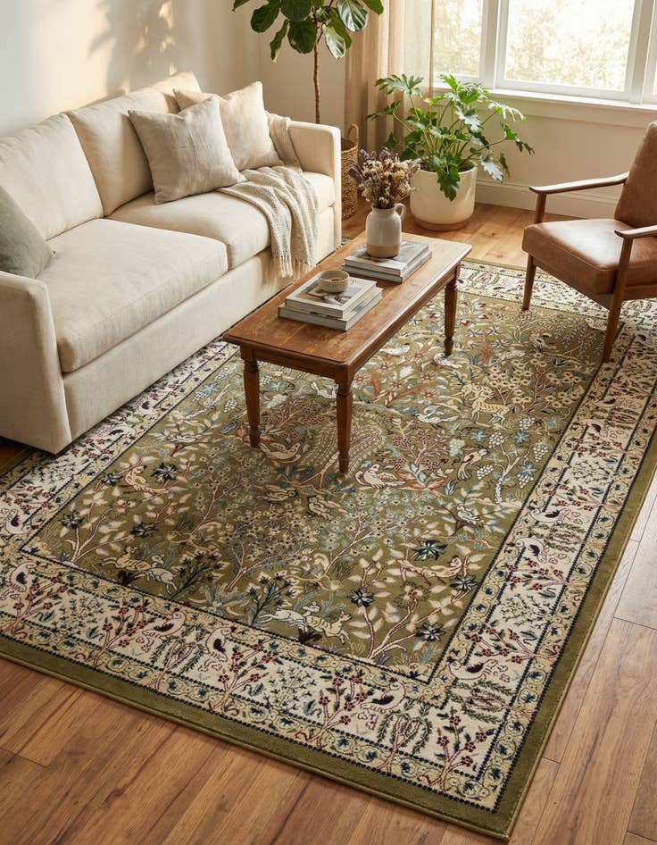 Detail image of 7' 1 x 10' Nain Design Rug