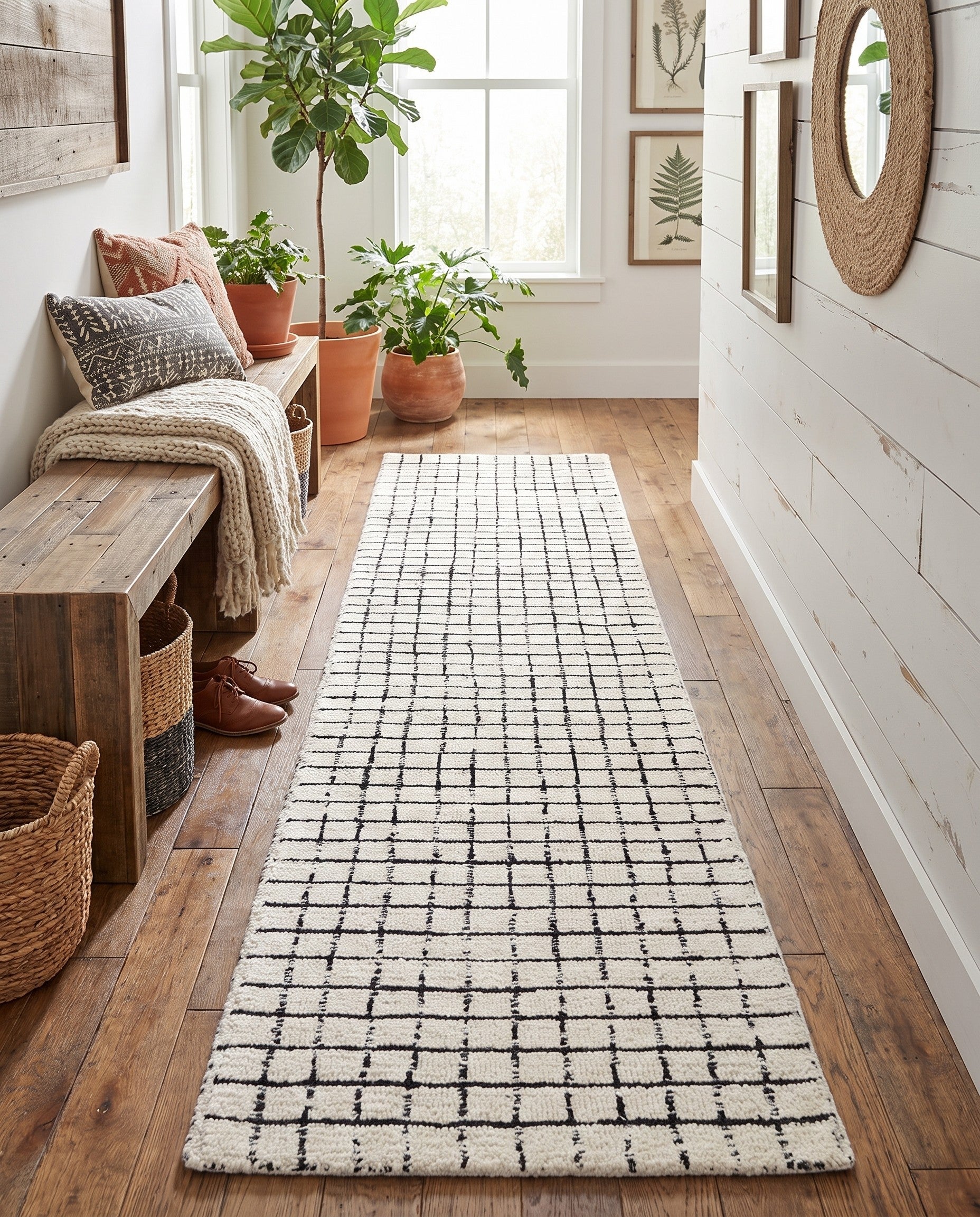 2' x 8' Heritage Line Wool Runner Rug