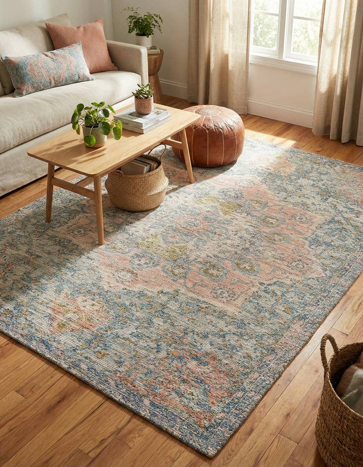 Detail image of 7' 10 x 10' Hand Woven Chenille Jute Rug