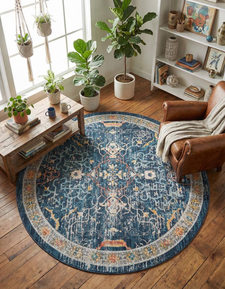 Detail image of 7' x 7' Lola Round Rug