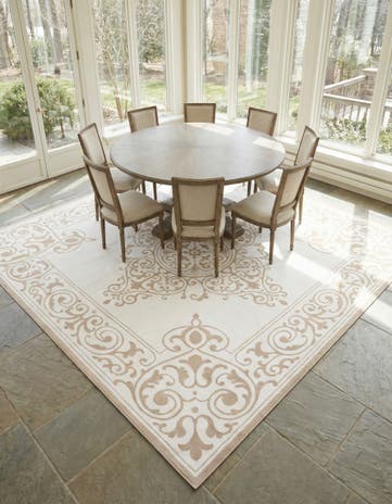 Snow White Hermitage Square Rug
