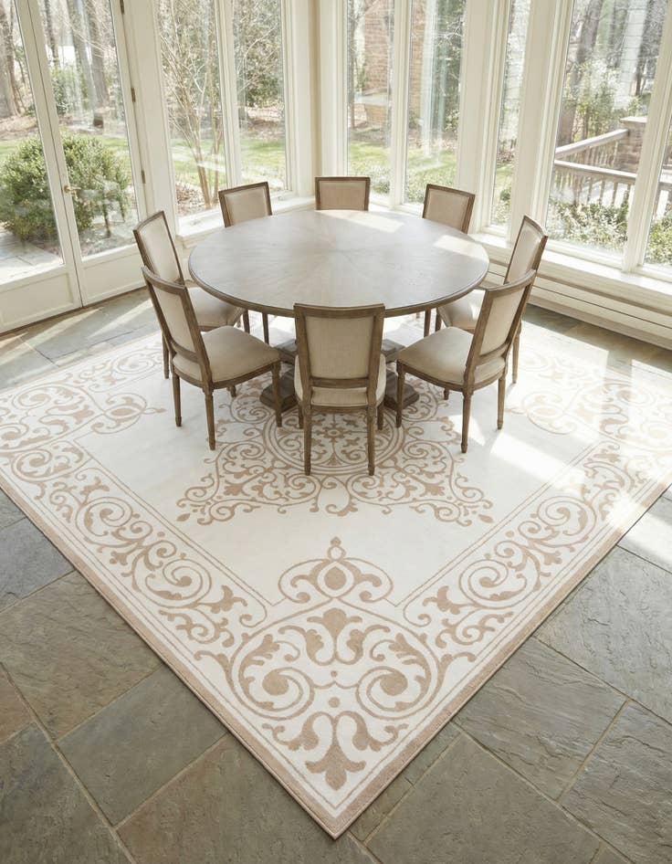 Detail image of  10' 8 x 10' 8 Hermitage Square Rug