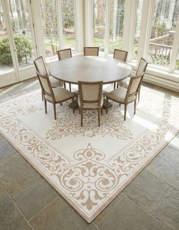 Snow White Hermitage Square Rug