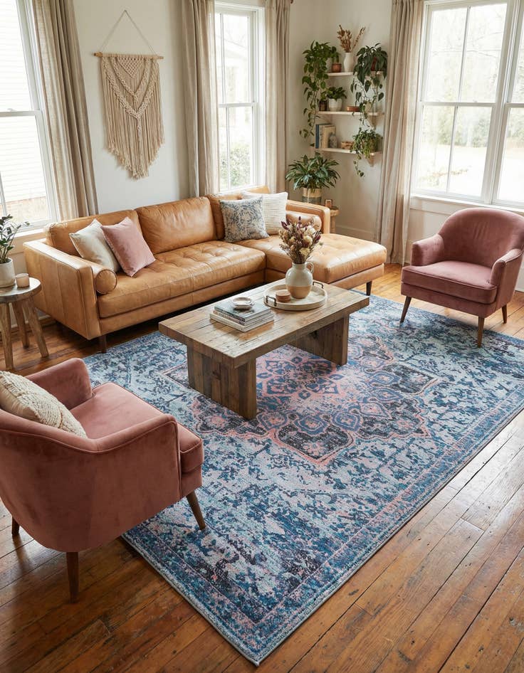 Detail image of 10' 6 x 13'  Washable Renaissance Rug