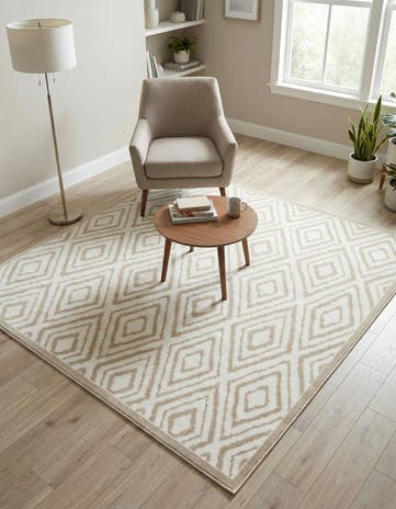 Snow White Hermitage Square Rug