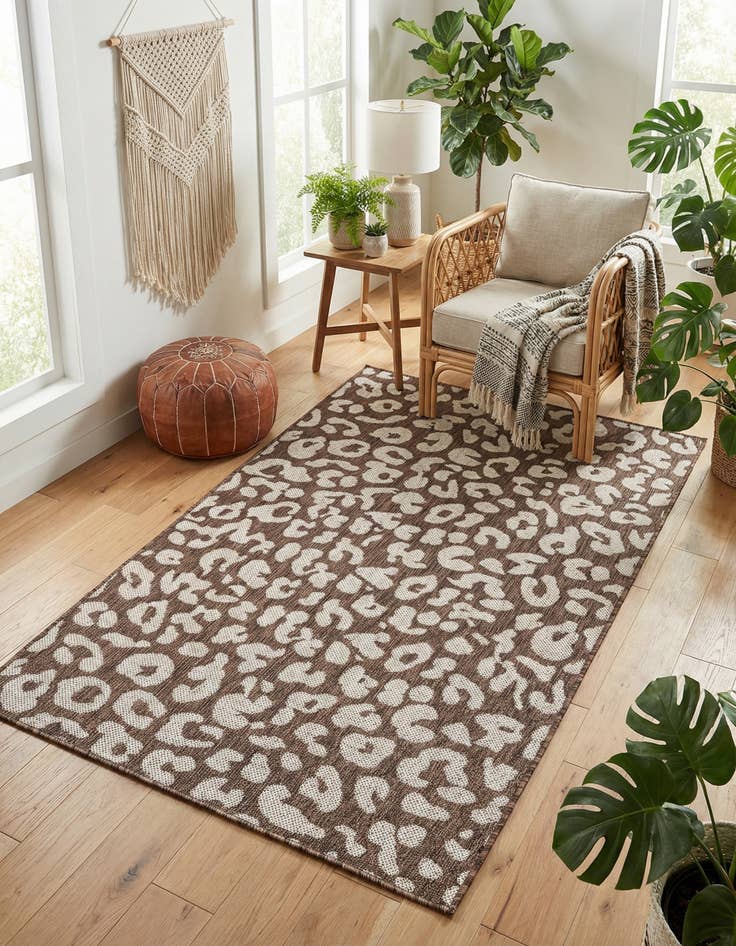 Detail image of 3' x 5' 3 Washable Safari Indoor / Outdoor Rug