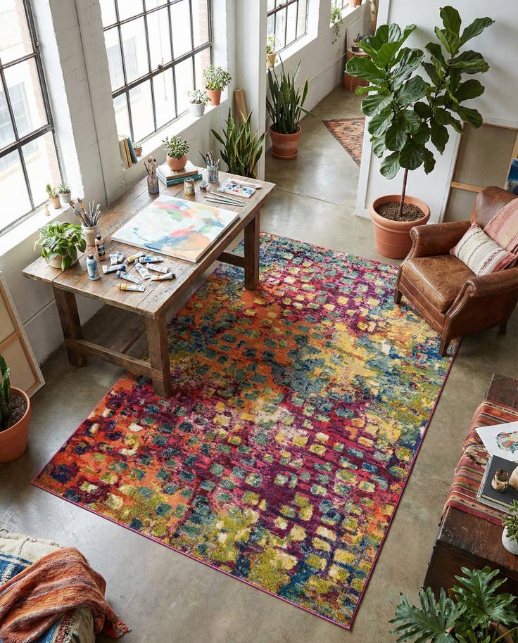 Detail image of 5' x 8' Hyacinth Rug