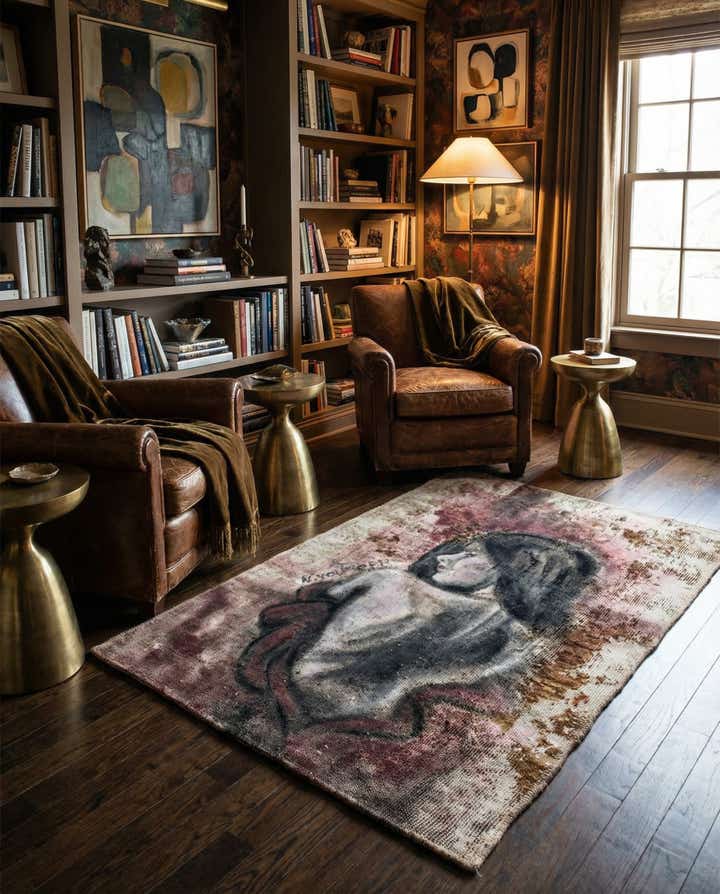 2' 10 x 4' 4 Hand Knotted Ultra Vintage Persian Wool Rug