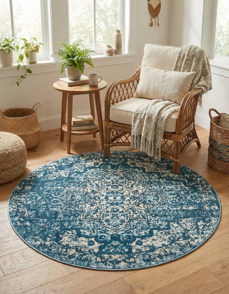 Detail image of 4' x 4' Amulet Round Rug