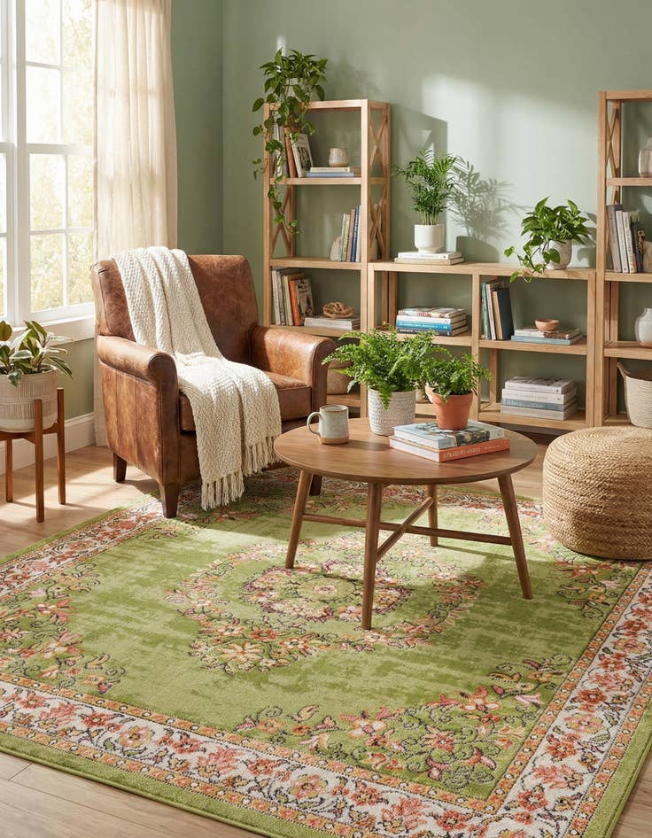 Detail image of 6' 1 x 6' 1 Lucerne Square Rug