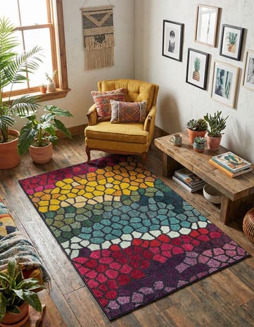 3' 3 x 5' 3 Washable Hyacinth Rug