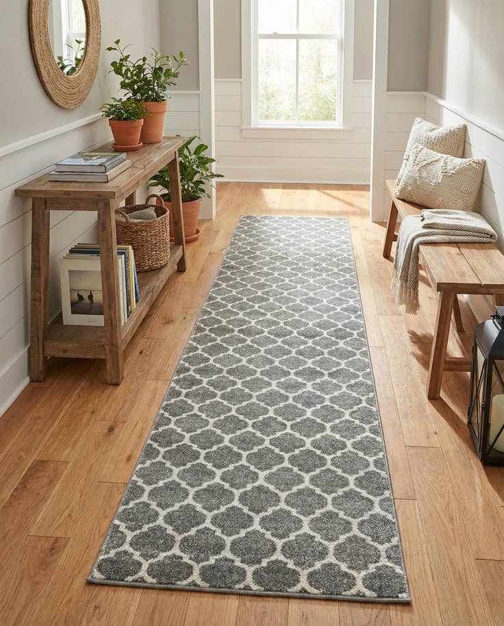 Detail image of 2' 7 x 13' Lattice Runner Rug
