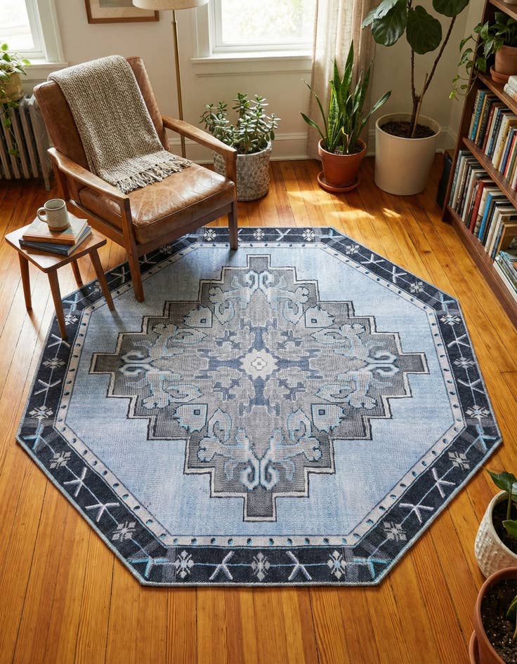 Detail image of 5' x 5' Timeless Octagon Rug