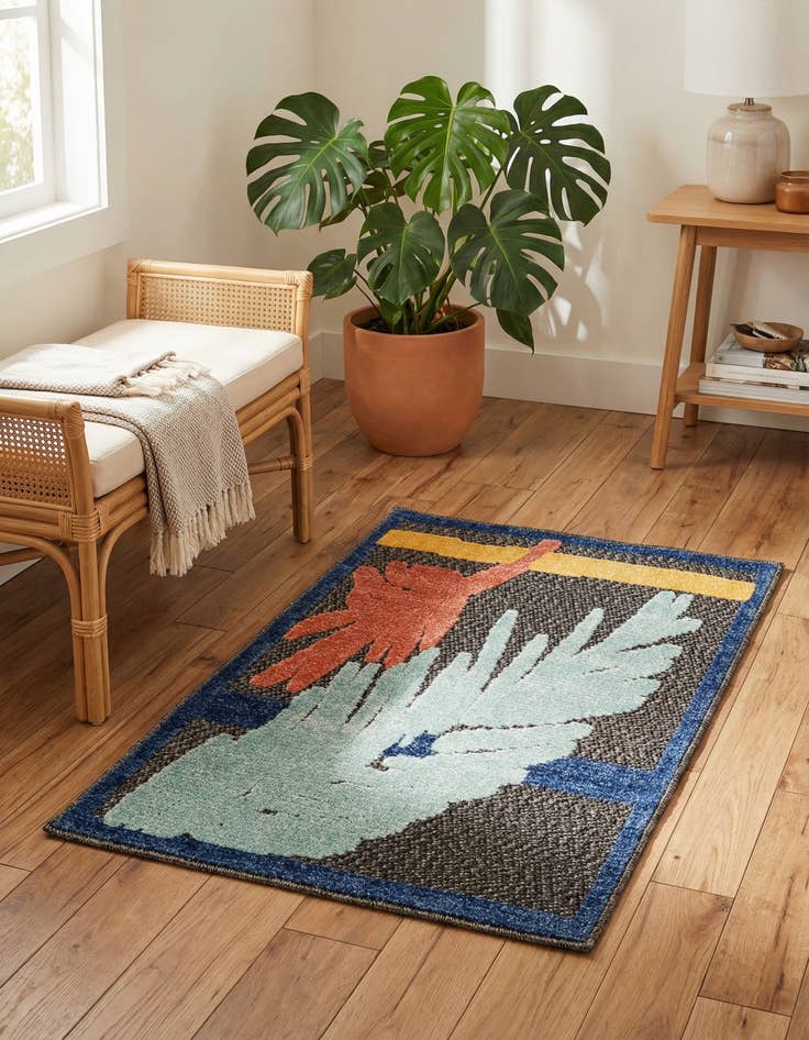 Detail image of 2' x 3'  Washable Belize Indoor / Outdoor Rug
