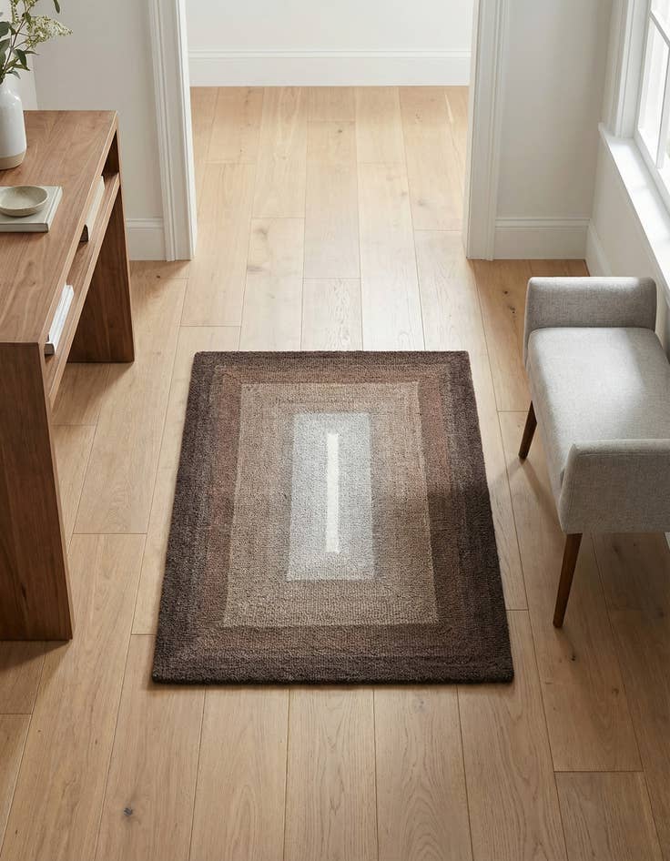 Detail image of 2' x 3' 1 Ombre Wool Rug