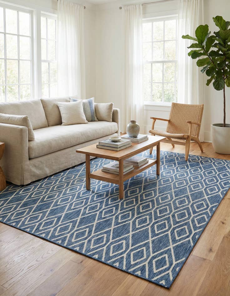 Detail image of 7' 10 x 10'  Washable Jill Zarin Turks and Caicos Indoor / Outdoor Rug