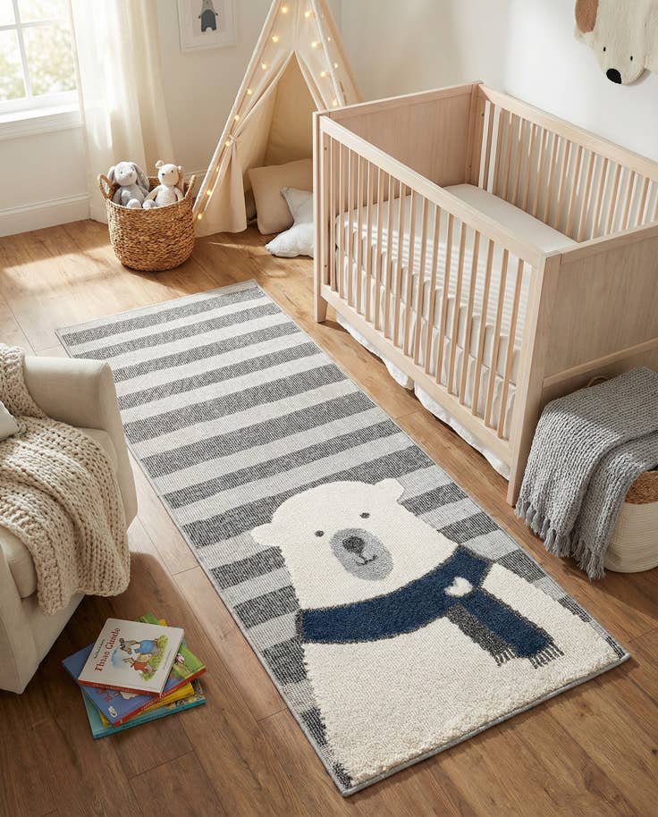 Detail image of 2' 7 x 6' Whimsy Kids Runner Rug