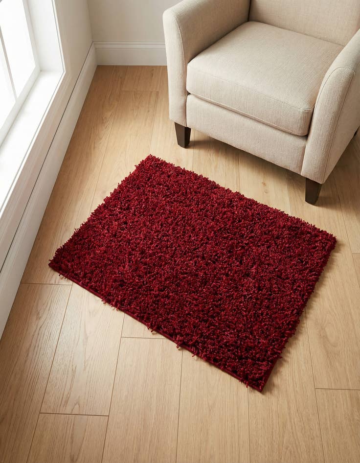 Detail image of 2' x 3' Solid Shag Rug