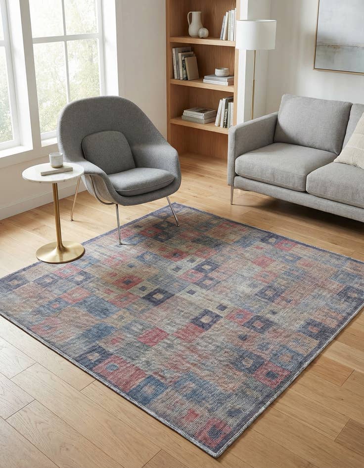 Detail image of 5' 3 x 5' 3  Washable Sisu Square Rug