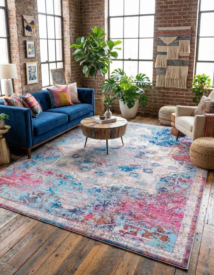 Detail image of 10' 6 x 13'  Washable Renaissance Rug