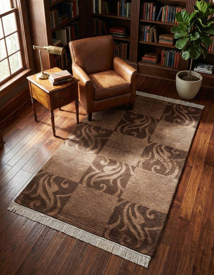 Detail image of 2' 8 x 5' 1 Hand Knotted Darya Wool Rug