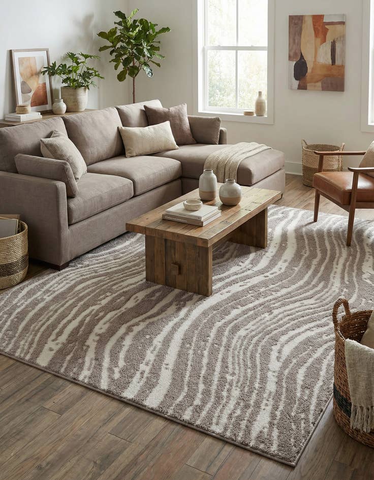 Detail image of  9' x 12' Sepia Rug