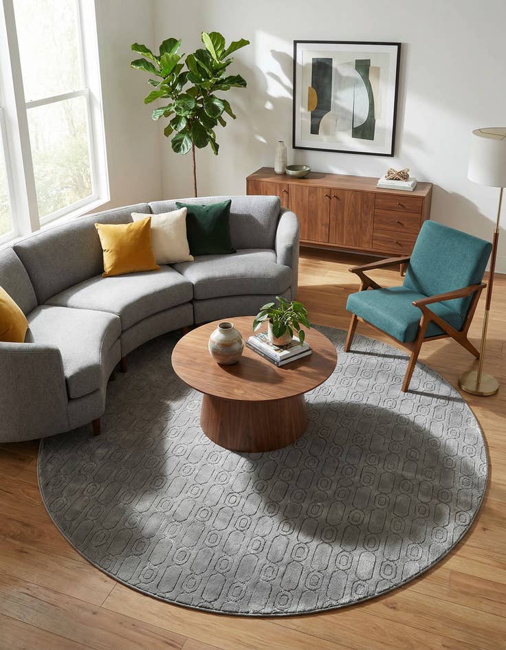 Detail image of 10' x 10' Vogue Geo Round Rug