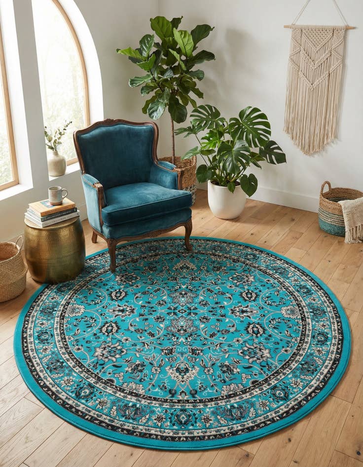 Detail image of 7' 10 x 7' 10 Yasmin Round Rug