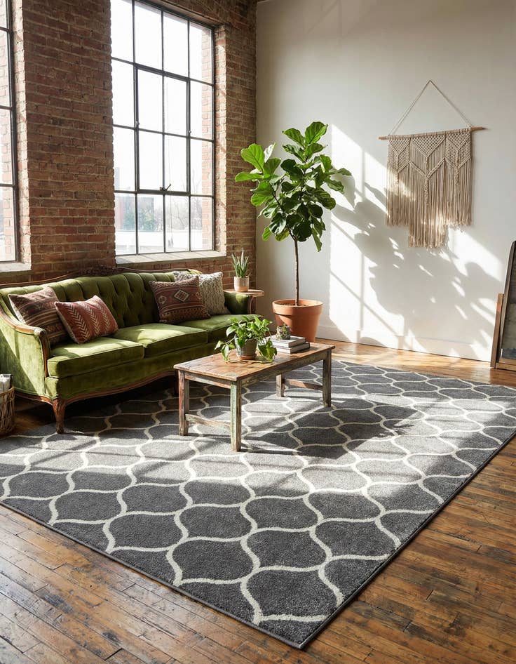 Detail image of 10' x 13' Trellis Frieze Rug