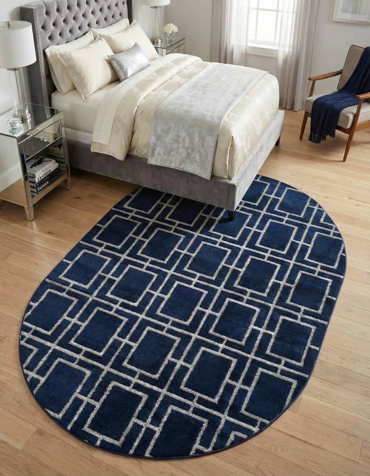 Detail image of 4' x 6'  Marilyn Monroe&trade; Glam Deco Oval Rug