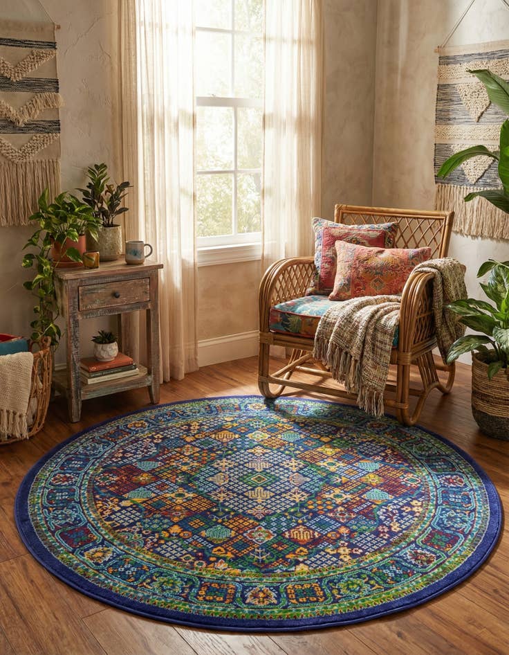 Detail image of 5' 3 x 5' 3 Calypso Round Rug